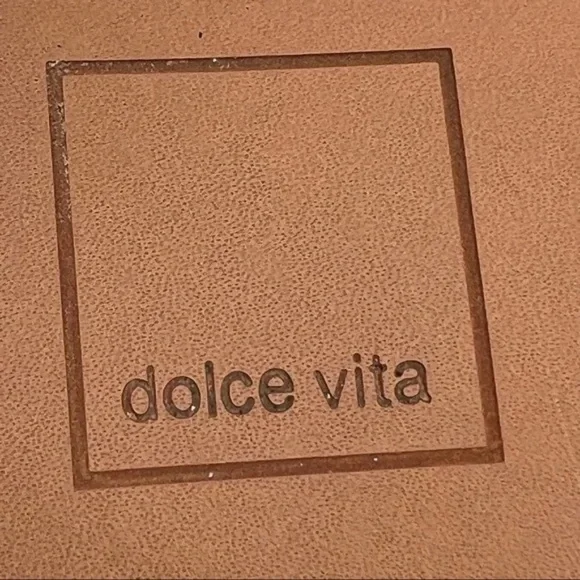 Dolce Vita Preslie Brown Rose Gold Wedge Strappy Sandals Size 7.5 Women’s - Picture 2 of 9